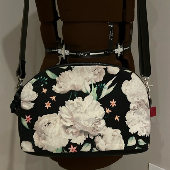 Crossbody Leather/Canvas Purse - Picture 1 of 4